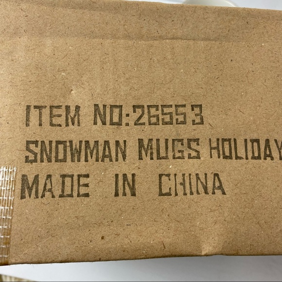 Snowman & Moon Set of 4 Mugs Christmas Holiday - Picture 9 of 11